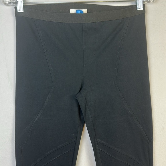 Helmut Lang Designer Leggings Black Seamed Biker Style Stretch Pants Medium USA - Picture 5 of 16